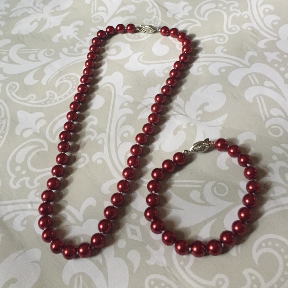 COPY - Natural shell pearl set
